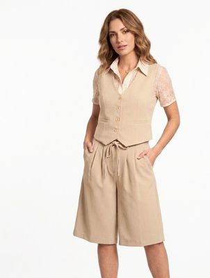 ​Slim-fit viscose vest