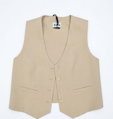 Slim-fit viscose vest