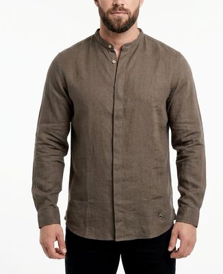 Linen korean collar shirt Linen korean collar shirt