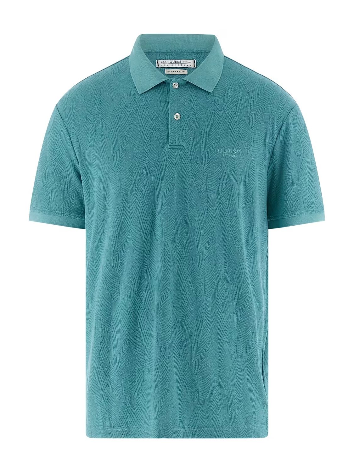 Floral jacquard polo