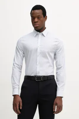 Regular micro-pattern shirt