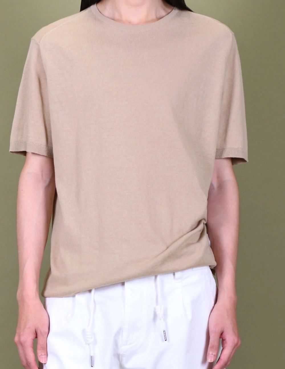 ​Regular-fit knit T-shirt