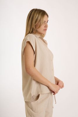 ​Regular-fit viscose shirt