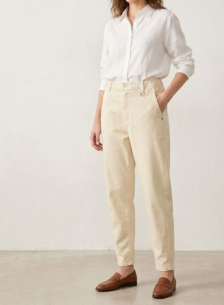 Balloon fit chino pants