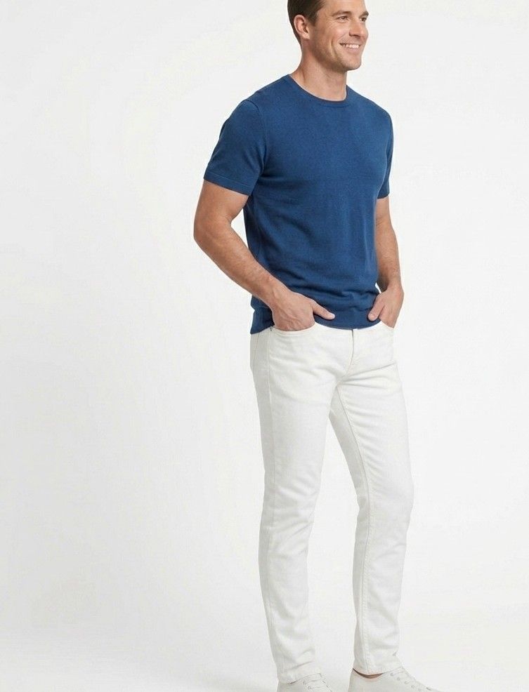 Slim five-pocket pants