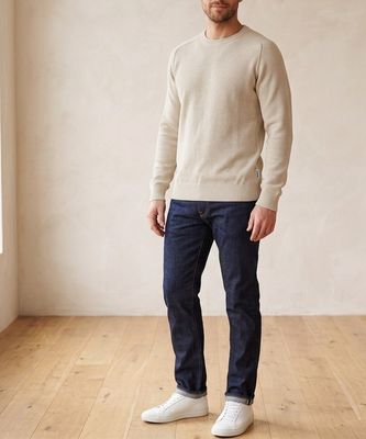 Crew-neck seed stitch sweater Crew-neck seed stitch sweater
