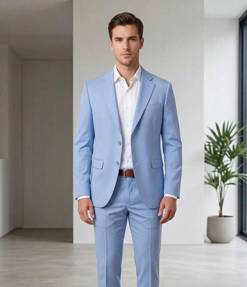 ​Slim-fit tailored single-breasted jacket
