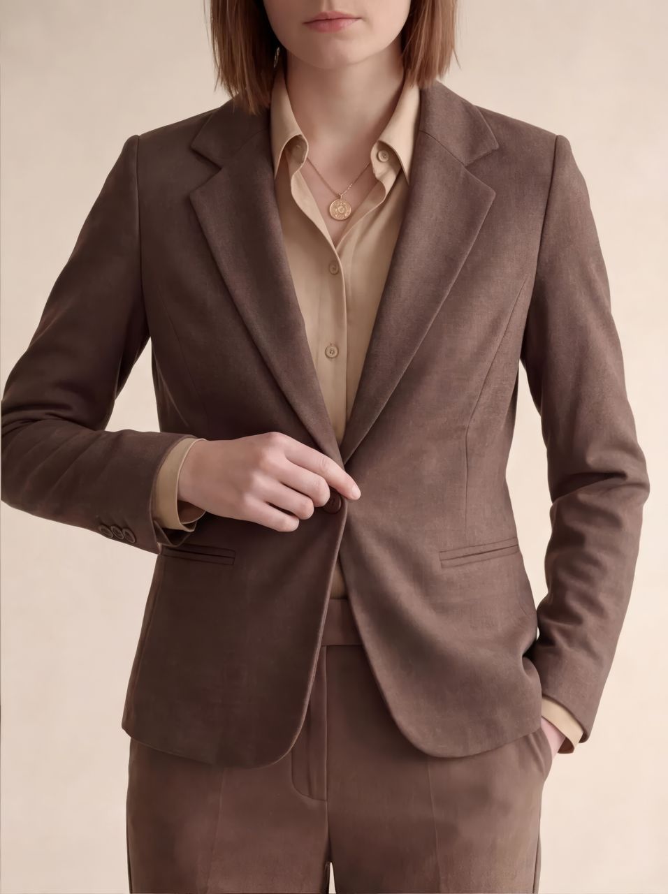 ​Slim-fit textured jacket