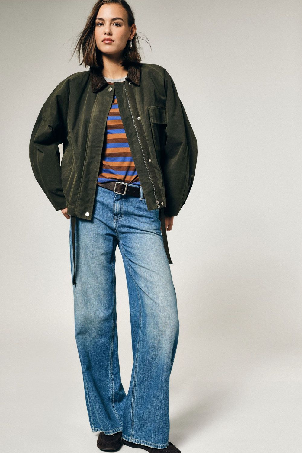 ​Faded palazzo jeans