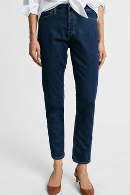 ​​Mid-rise slim-fit jeans