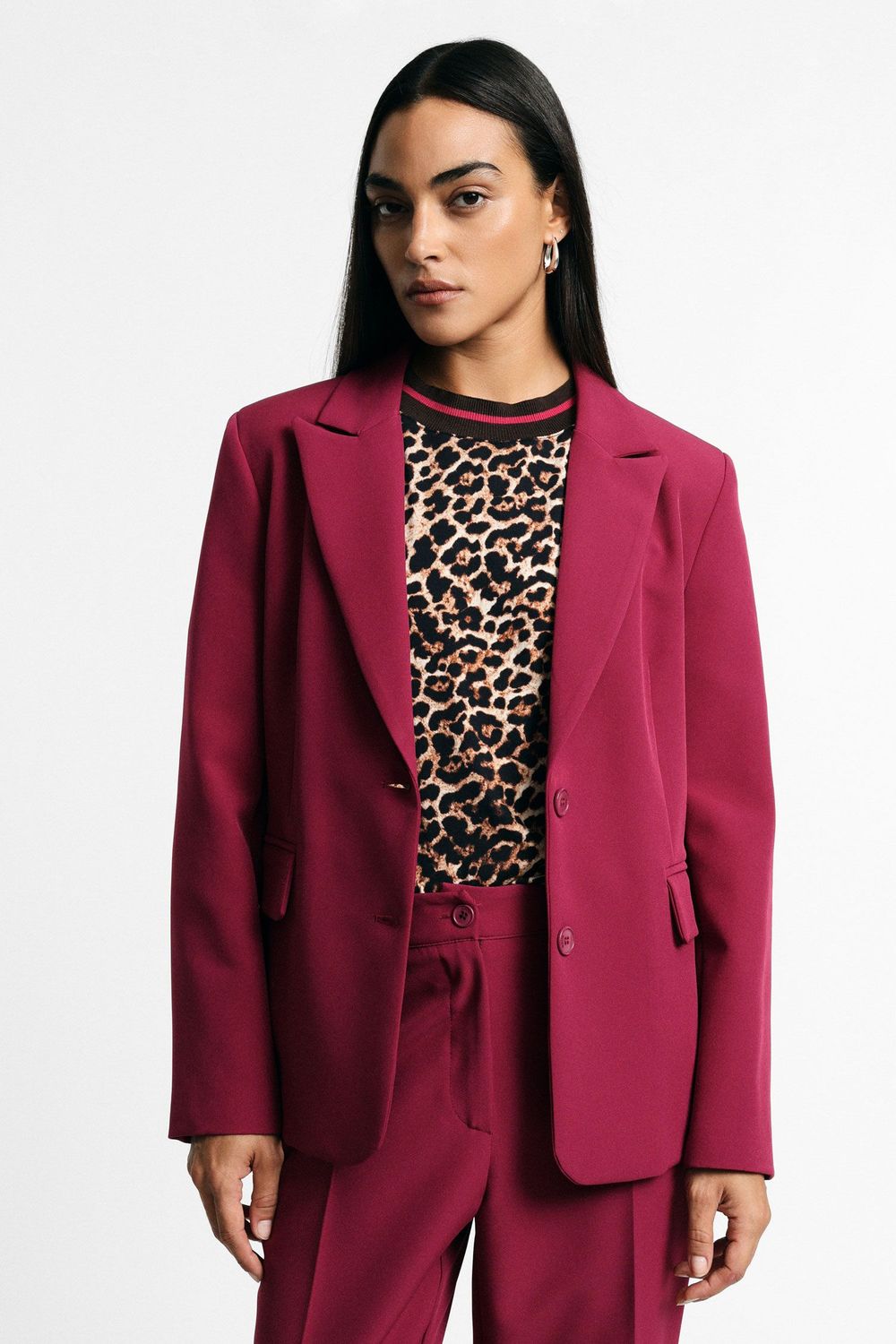 ​Slim-fit single-breasted blazer