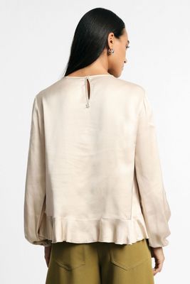 ​Regular-fit satin blouse