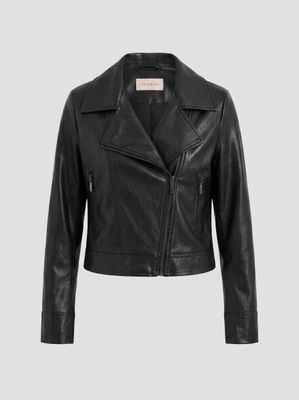 ​Faux leather biker jacket
