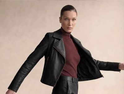 ​Faux leather biker jacket