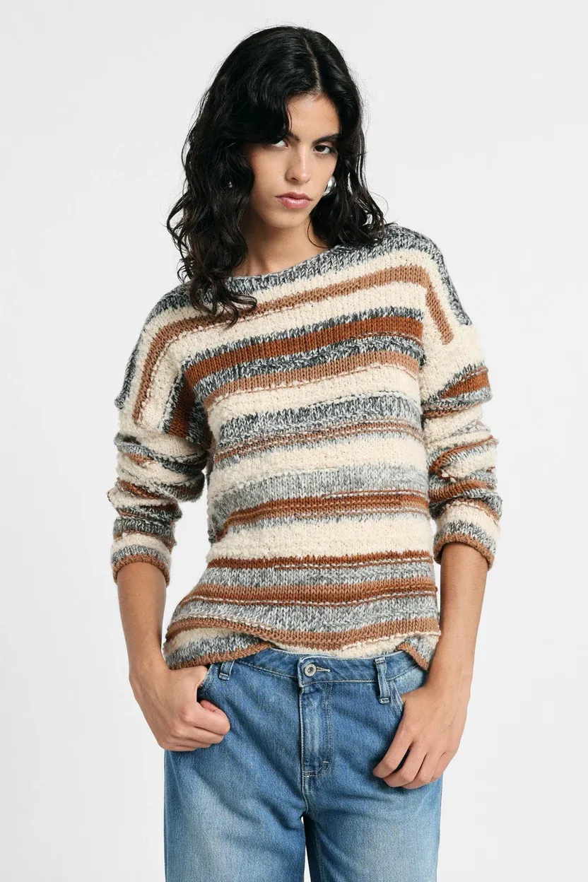 ​Regular-fit bouclé sweater
