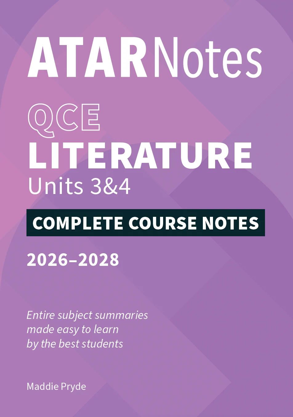 ATARNotes Literature 3&amp;4 Complete Course Notes