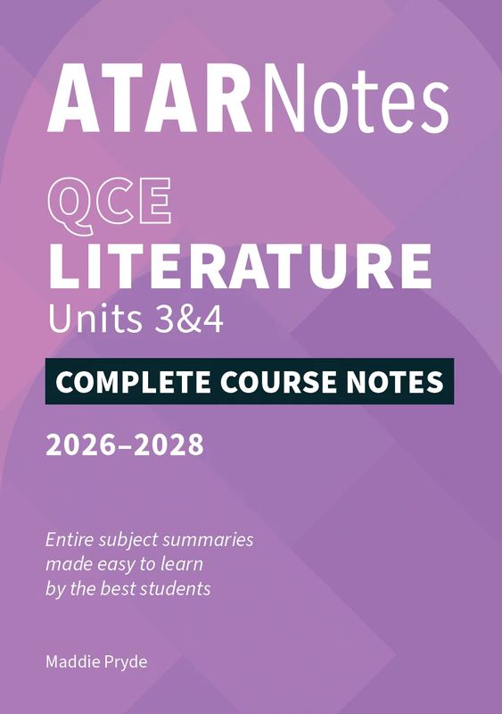 ATARnotes Literature 3&amp;4