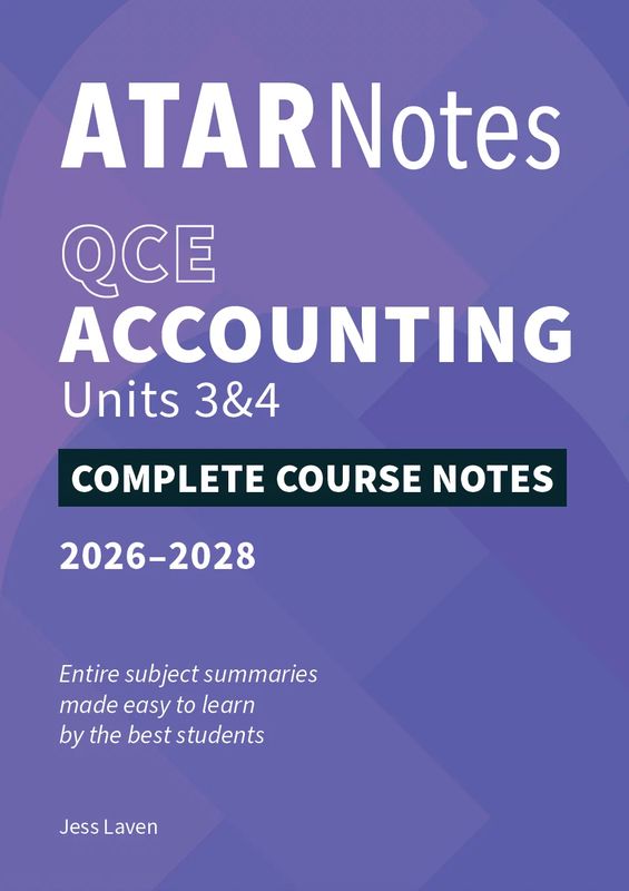 ATARnotes Accounting 3&amp;4
