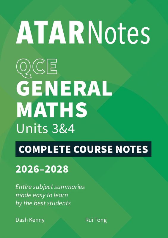 ATARnotes General Maths 3&amp;4