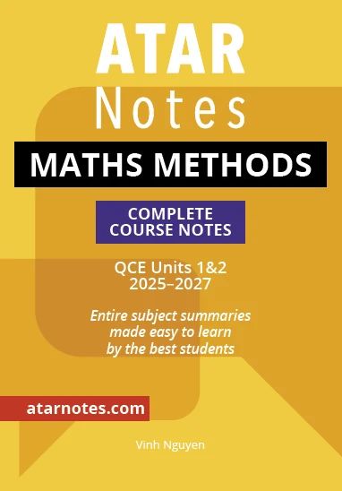 ATARNotes Maths Methods 1&amp;2 Complete Course Notes