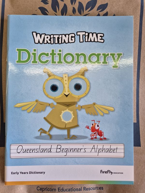 Writing Time Dictionary Queensland Beginners Alphabet