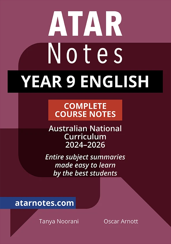 ATARNotes QCE Complete Course Notes: Year 9 English