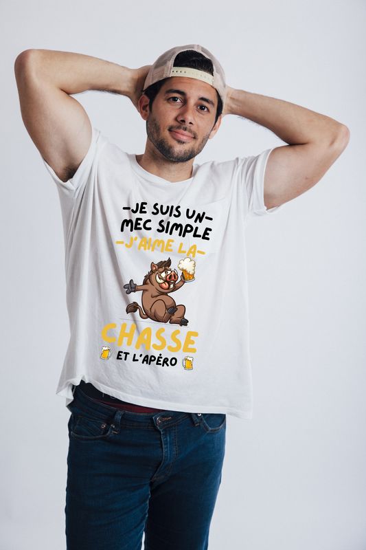 Je suis un mec simple j'aime la chasse et l'apéro