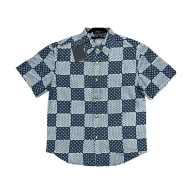 Louis Vuitton Denim Short-Sleeve Shirt