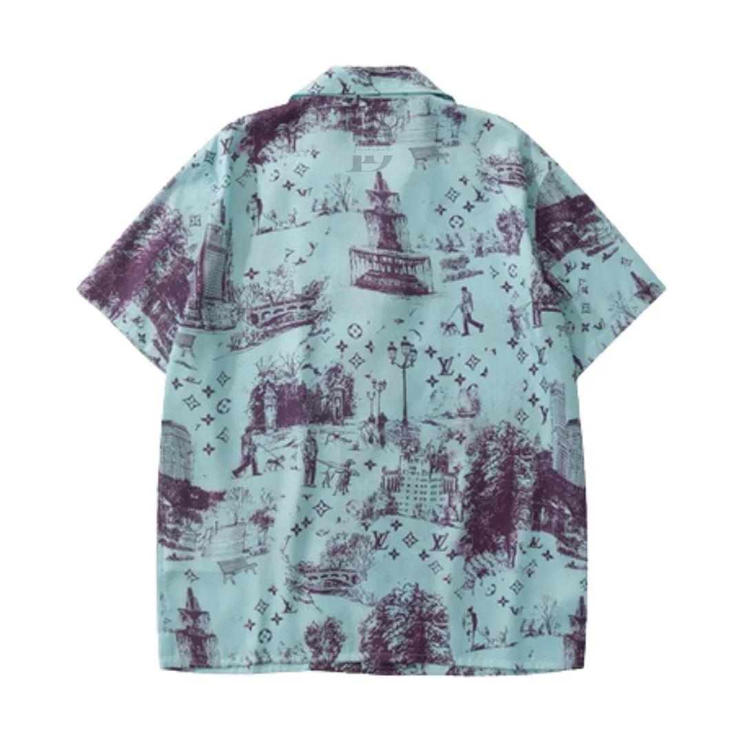 Louis Vuitton Printed Short-Sleeve Shirt