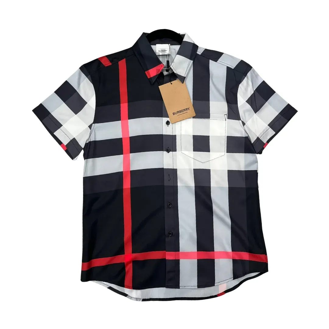 Burberry Printed Short-Sleeve Shirt