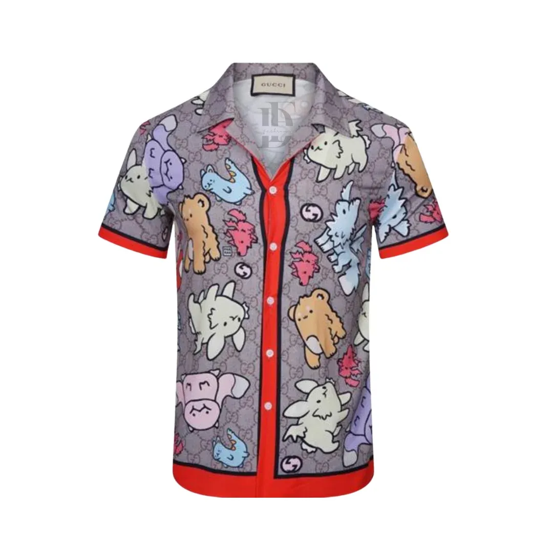 Gucci Printed Short-Sleeve Shirt