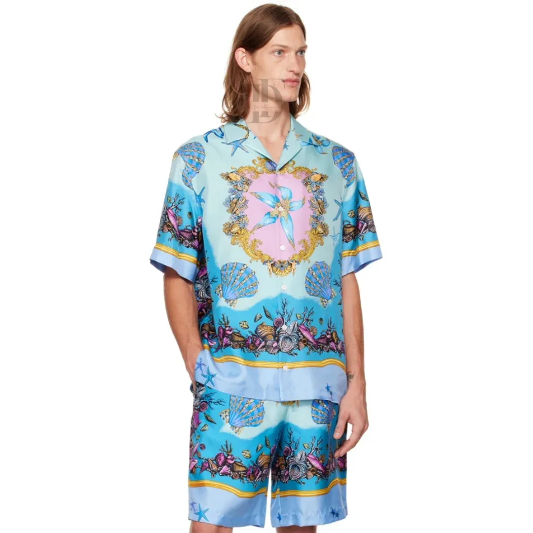 Versace Printed Short-Sleeve Shirt