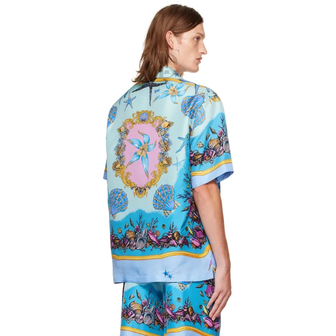 Versace Printed Short-Sleeve Shirt