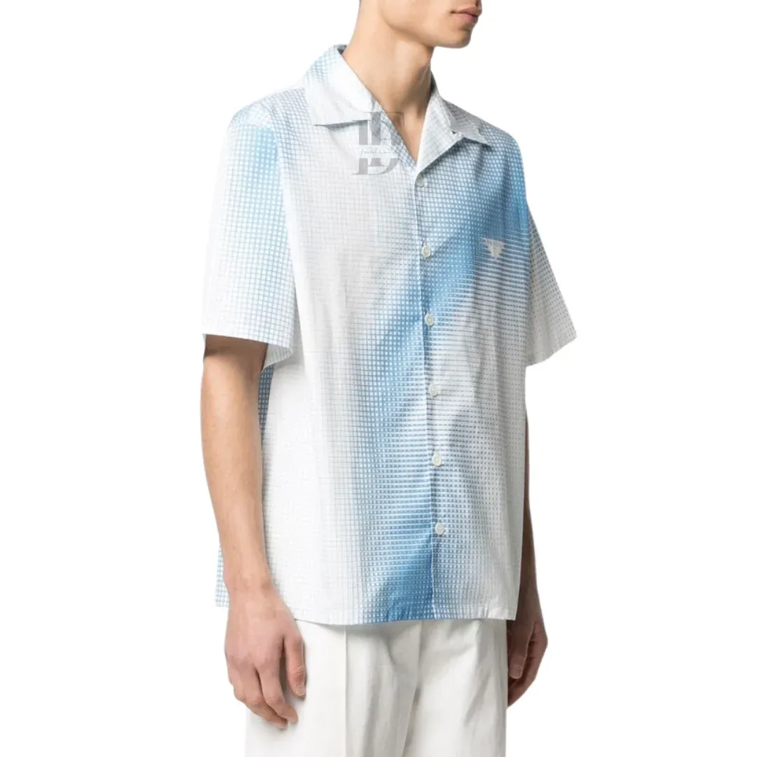 Prada Printed Short-Sleeve Shirt