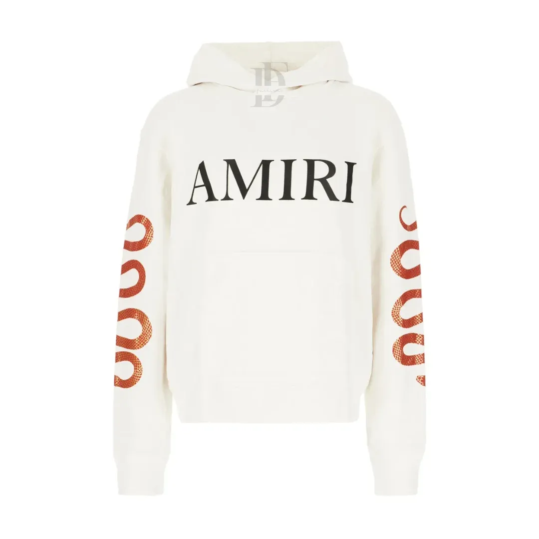 Amiri Pullover Hoodie in White