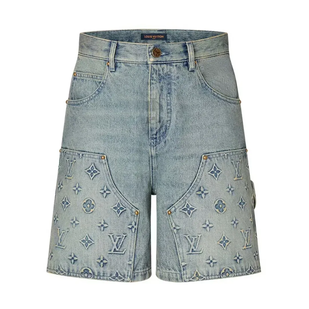 Louis Vuitton Denim Cargo Shorts
