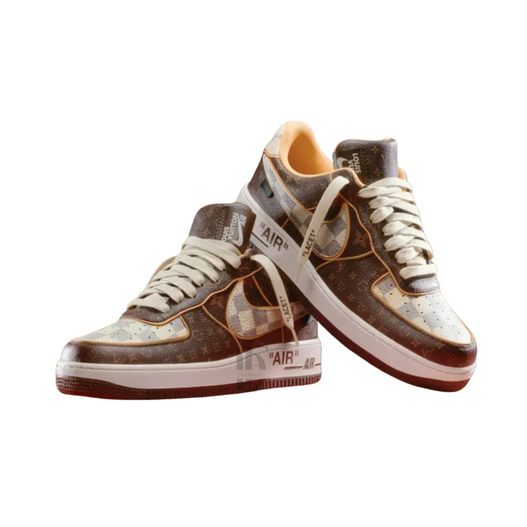 Louis Vuitton x Nike Air Force 1 Low "Monogram Brown Damier Azur"