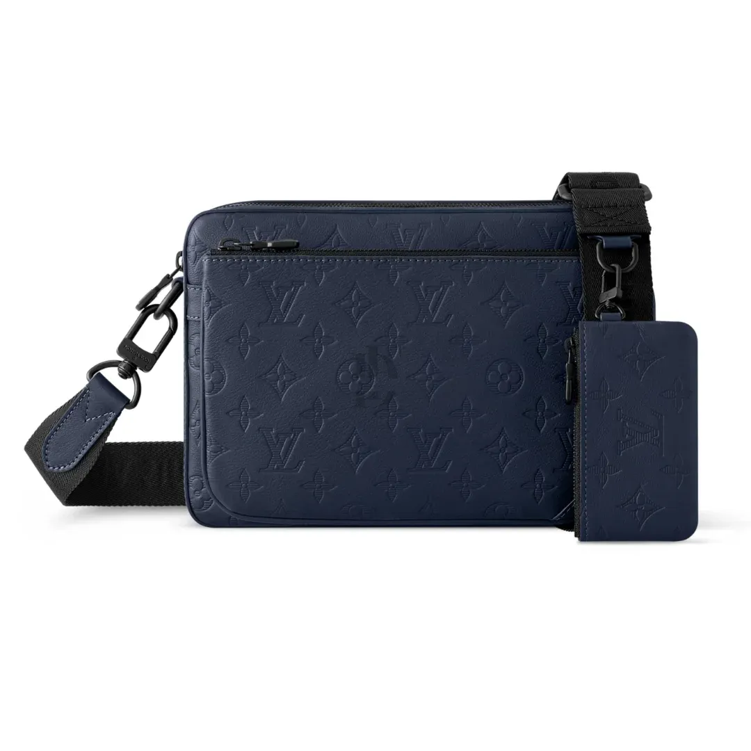 Louis Vuitton Trio Messenger Bag "Monogram Shadow" 3pc