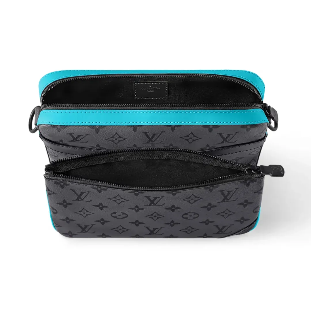 Louis Vuitton Trio Messenger Bag "Monogram Eclipse Reverse" 3pc