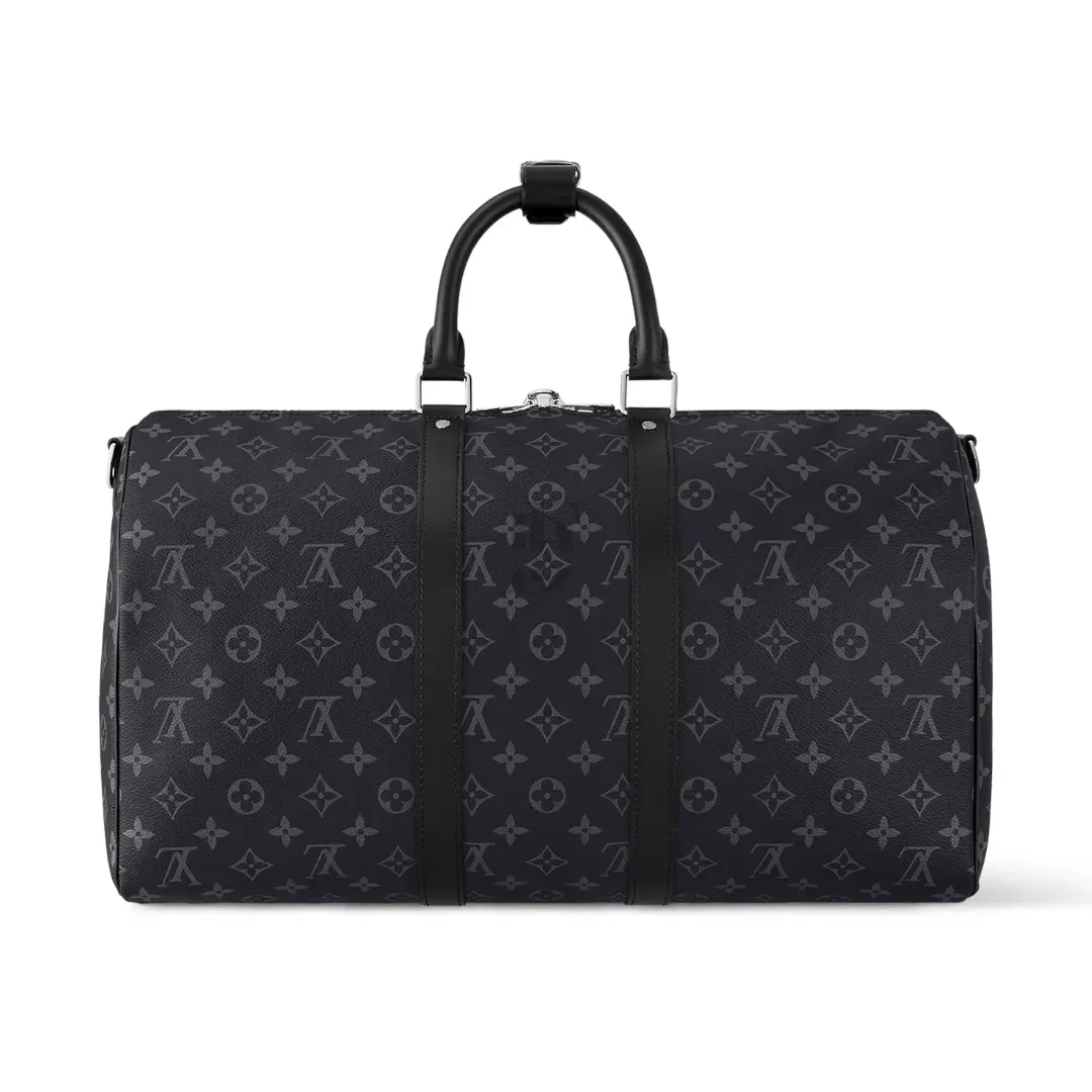 Louis Vuitton Keepall Bandoulière 45 Duffle Bag "Monogram Eclipse"