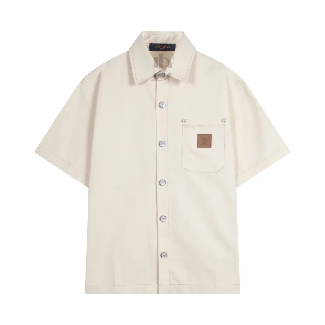 Louis Vuitton Denim Short-Sleeve Shirt