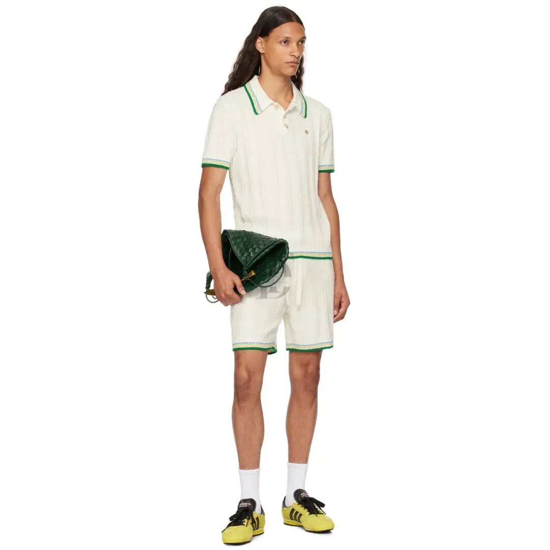 Casablanca Cotton Polo &amp; Shorts Matching Set