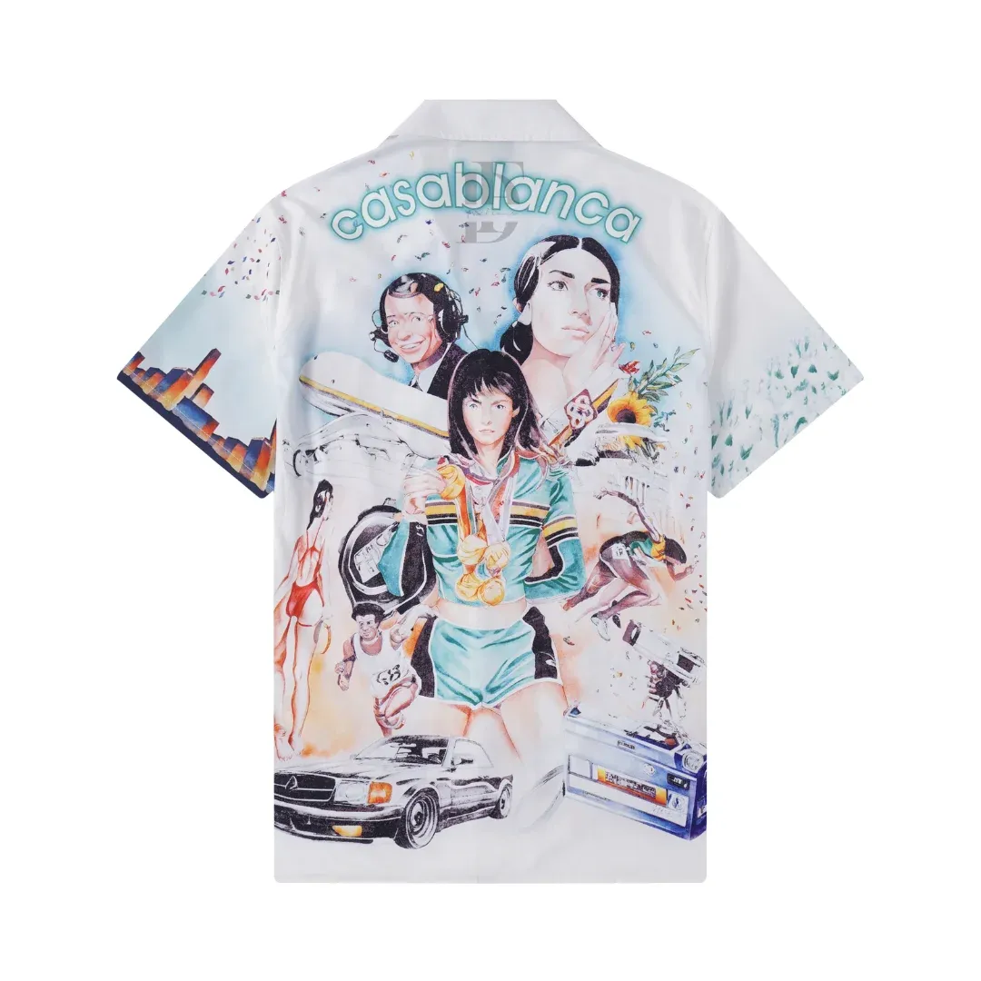 Casablanca Printed Short-Sleeve Shirt