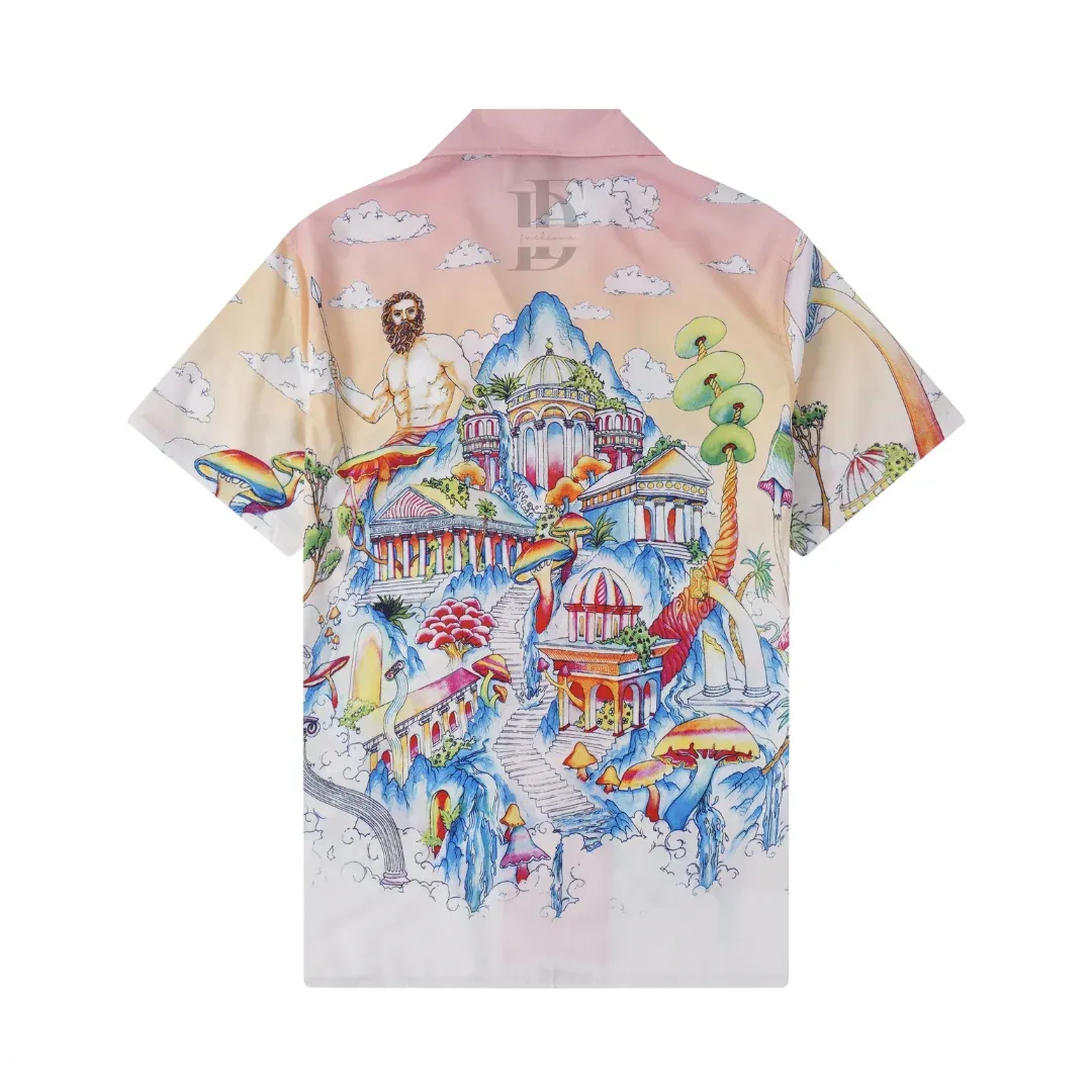 Casablanca Printed Short-Sleeve Shirt
