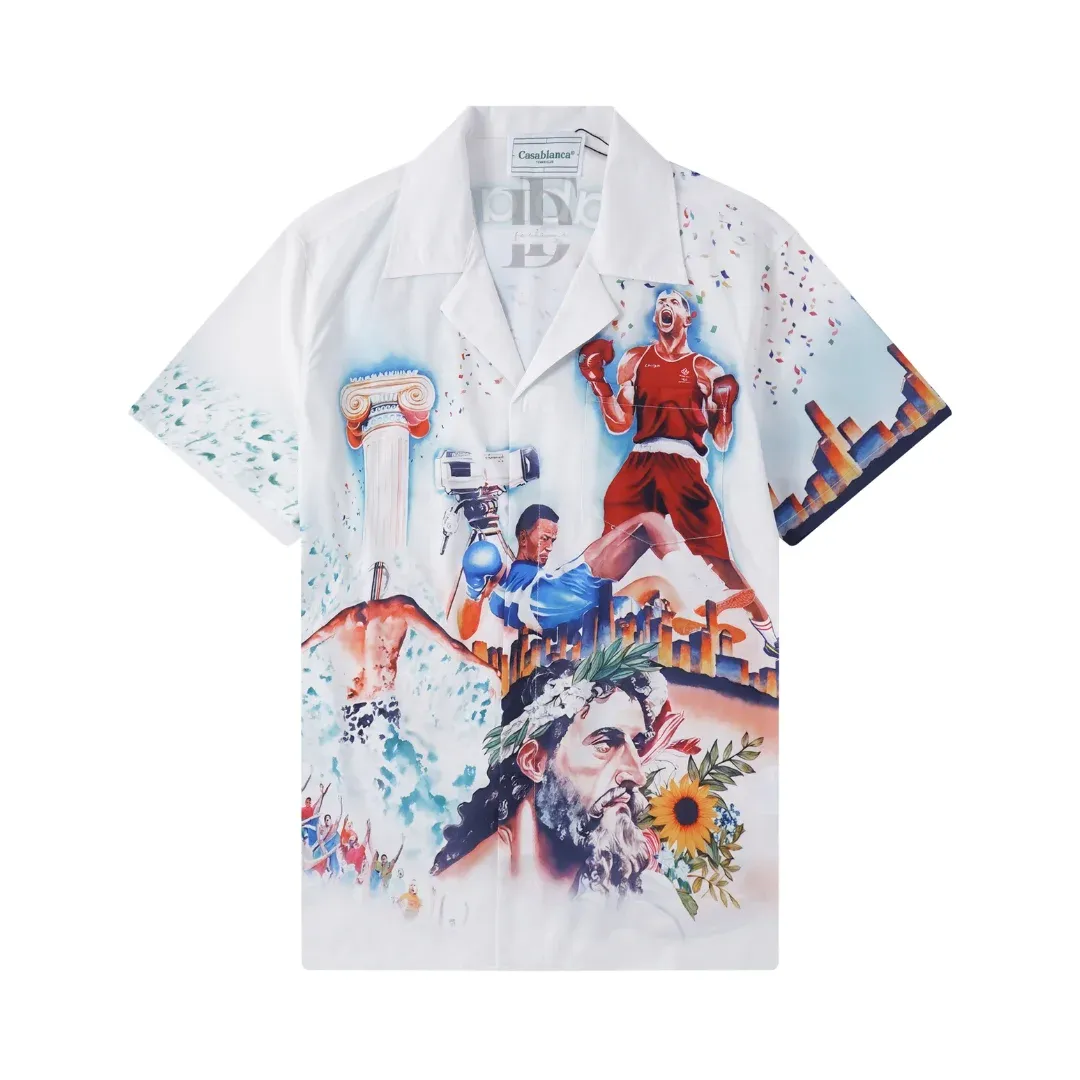 Casablanca Printed Short-Sleeve Shirt