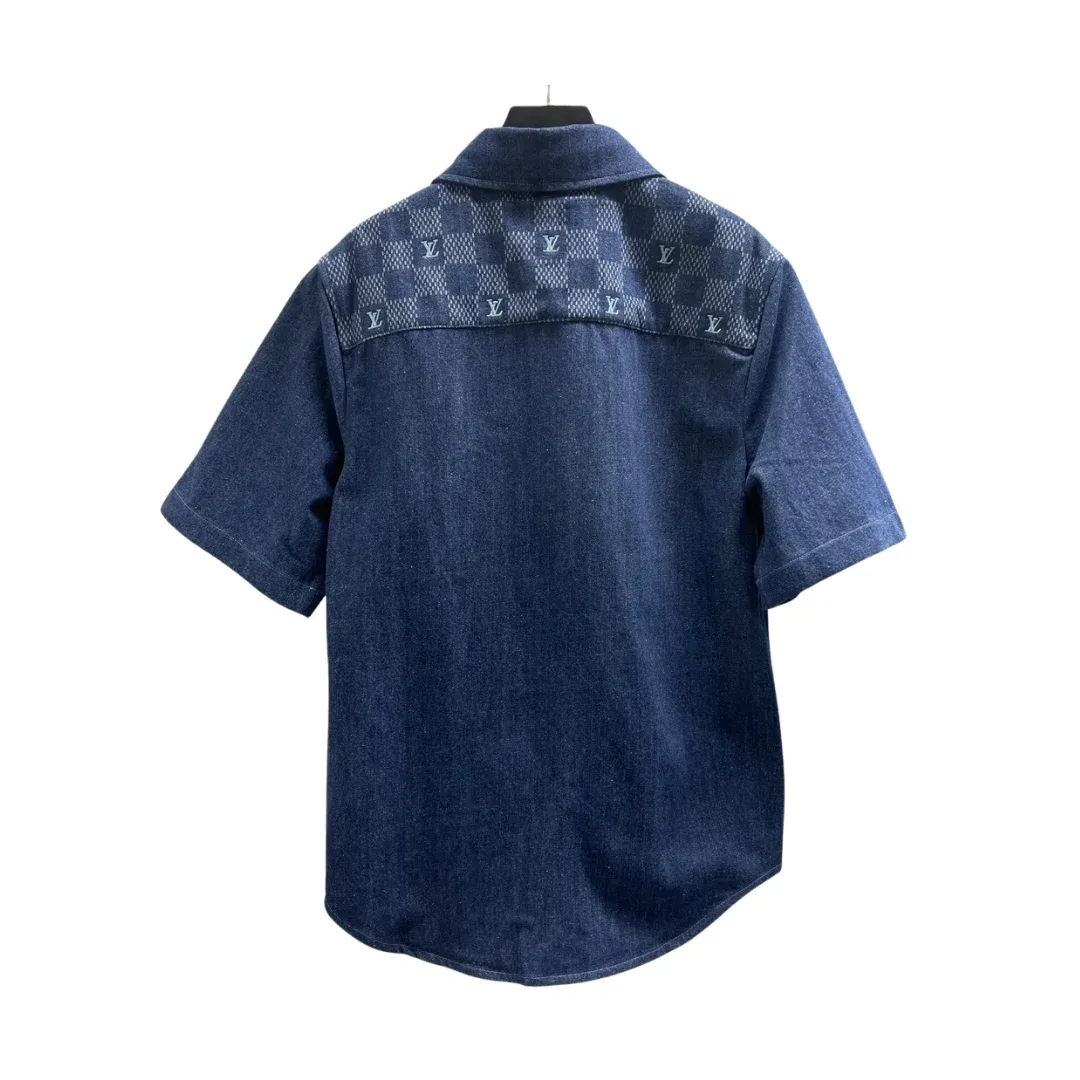 Louis Vuitton Denim Short-Sleeve Shirt