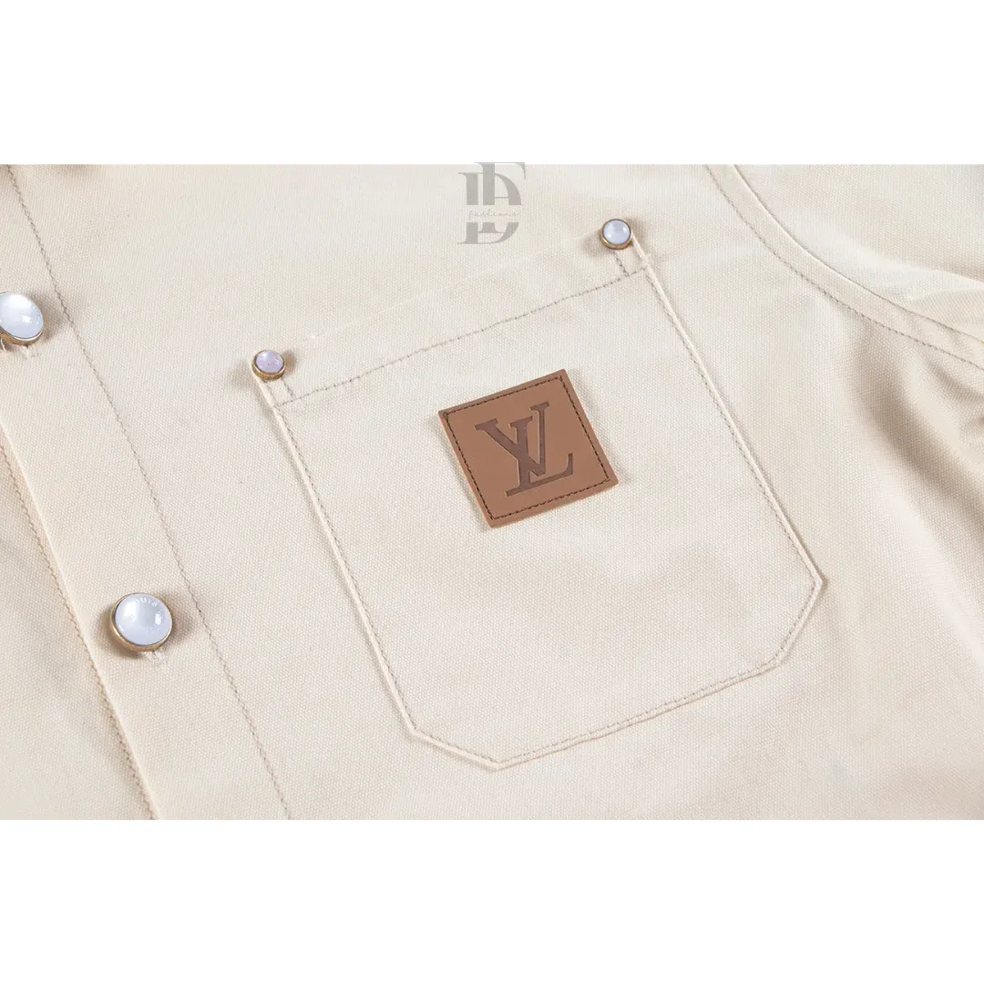 Louis Vuitton Denim Short-Sleeve Shirt