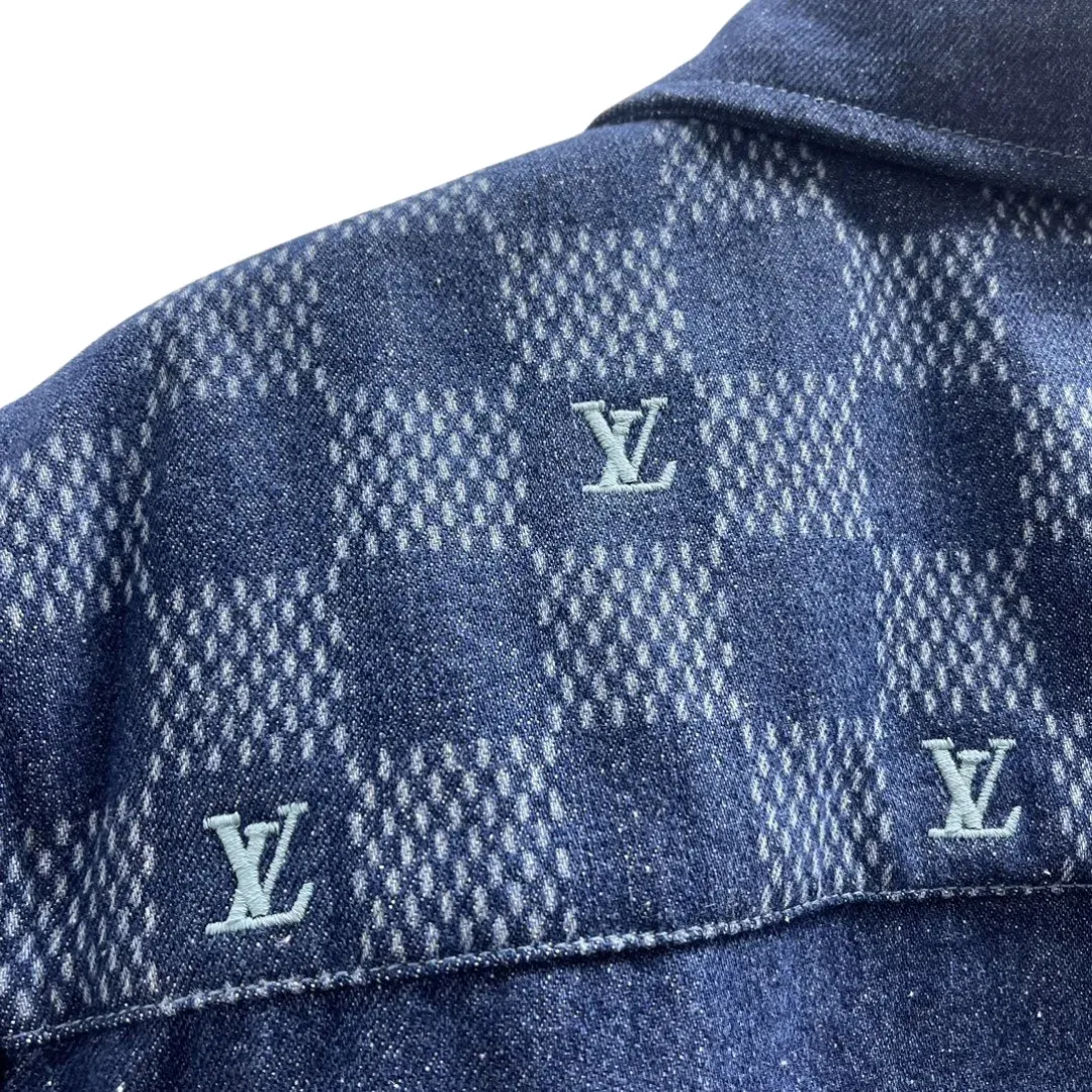 Louis Vuitton Denim Short-Sleeve Shirt