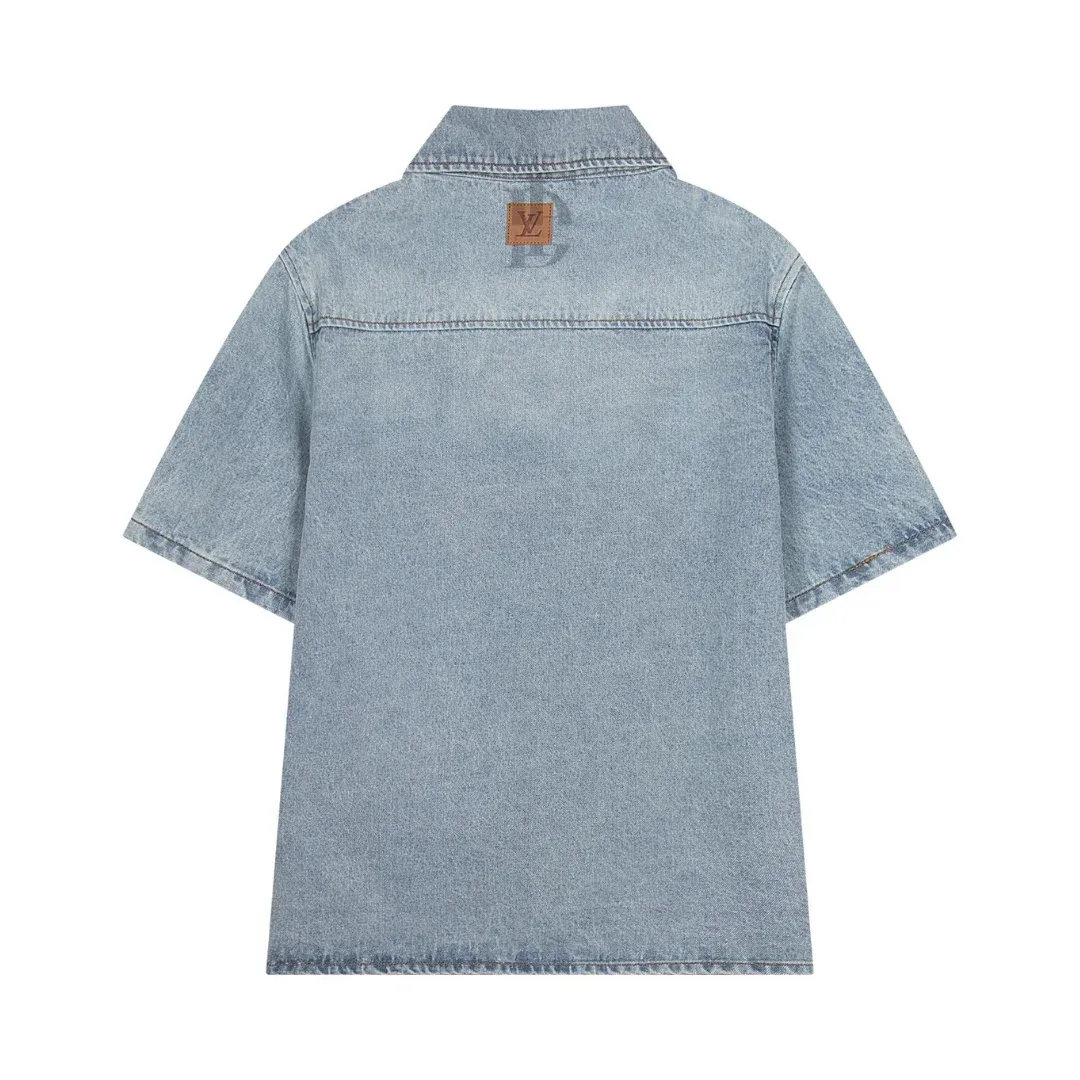 Louis Vuitton Denim Short-Sleeve Shirt