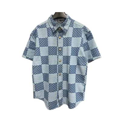 Louis Vuitton Denim Short-Sleeve Shirt